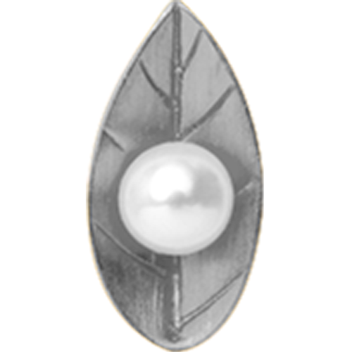 Image of Christina Collect Pearl Leaf sølv charm